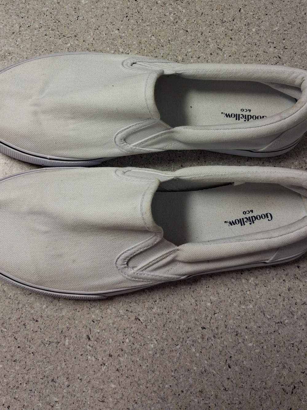 Goodfellow & Co Men’s White Slip-On Canvas Shoes